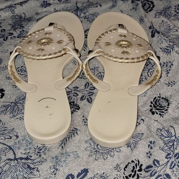 Jack Rogers Georgica Jelly Thong Sandals Women's Size 5 - Picture 5 of 10